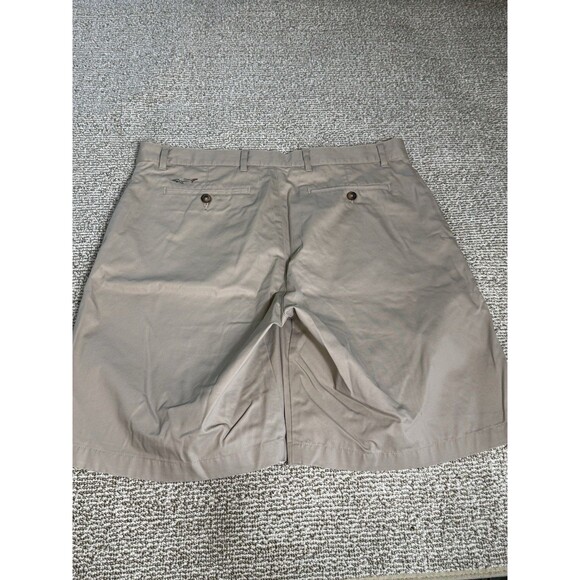 Greg Norman Golf Shorts Men's 36 Khaki Polyester Flat Front 9" Inseam THE SHARK - Picture 4 of 8